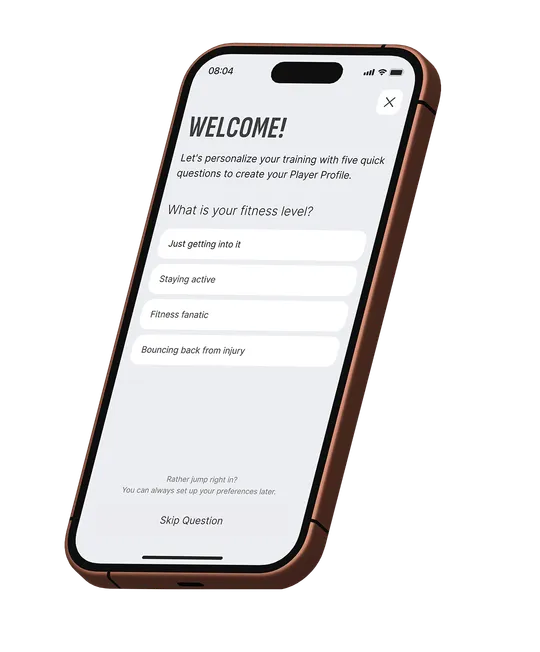 Image of a phone with welcome screen.
