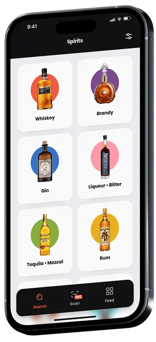 Image of a phone with the app screen.