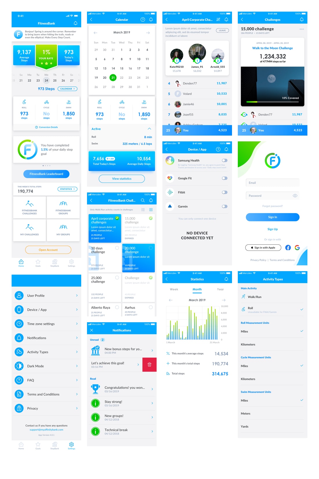 FitnessBank Screenshot 1